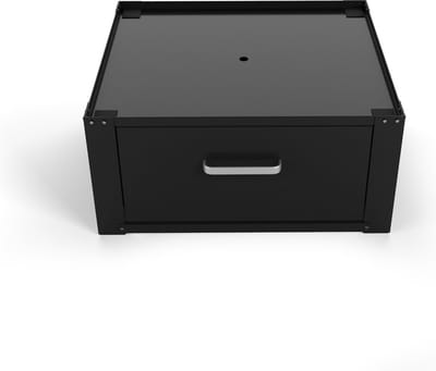 Wasophoogte® Wasmachine verhoger - Wasmachine opbouwmeubel - Wasmachine sokkel - 31cm hoog - Zwart - Universeel - enkel - Inclusief Lekbak