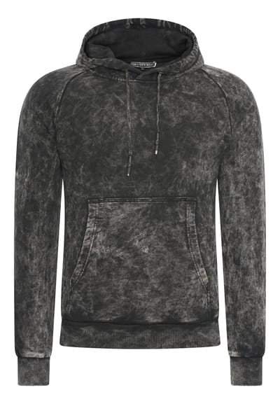 Gewassen hoodie met een used look
