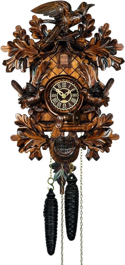 Trenkle - 1367-4_nu - gebeeldhouwde koekoeksklok - 1-daags ketting uurwerk - Kuckuck Classic