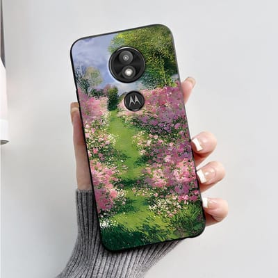 Hoesje Cover Voor Motorola Moto G7 Play Prachtig Hoesje Zachte Siliconen Shell Voor Motorola Moto G7 Power Schattig Cartoon Zwart Hoesje Moto G7 Play