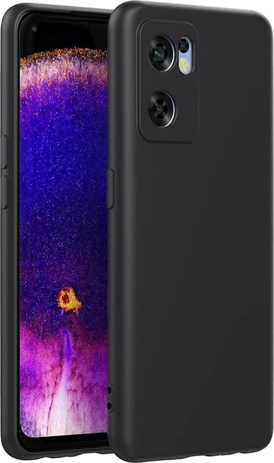 Hoesje Geschikt voor: Oppo Find X5 Lite Silicone - Zwart - ZT Accessoires