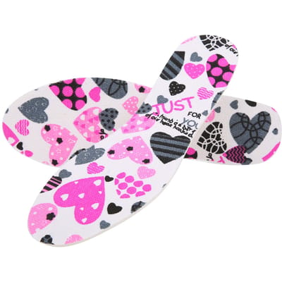 1 Paar Kinderschoenzolen Ademend Latex Schoenzool Inlegzolen Kinderschoen Pad Vrij te Knippen MaatHart pink
