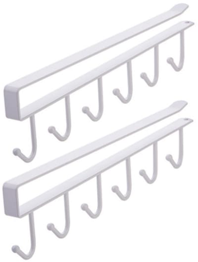 Dailygoods- Bekerhouder 2-pack - Mokhouder - Koffiemok Haak - Opberghouder Keuken - Zelfklevend - Hoogwaardig Metaal