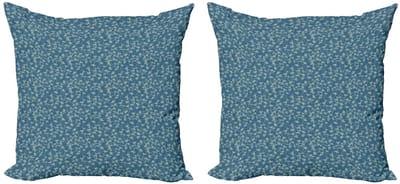 ABAKUHAUS – Bloemen Kussenhoes Set 60x60 cm – Dubbelzijdig bedrukt, Rits, Mikrofaser