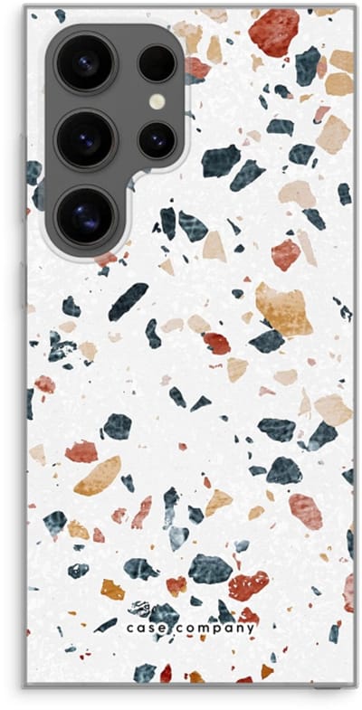 Case Company® - Hoesje geschikt voor Samsung Galaxy S24 Ultra hoesje - Terrazzo N°4 - Soft Cover Telefoonhoesje - Bescherming aan alle Kanten en Schermrand