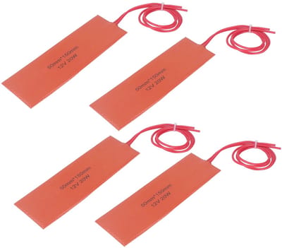 Dailygoody - Siliconen Verwarmingsmat - Verwarmingskussen - Flexibel en efficiënt - 50X150mm - Elektrische deken - Geschikt voor industriële apparatuu