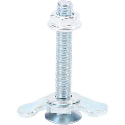 10 pièces L Track Double Oreille Goujon Fileté Écrou Raccord Zingué L Track Rail Raccords Goujons Filetés Points d'Arrimage pour Fourgon 60mm
