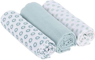Unyqoos ® Zachte en Veelzijdige Baby Inbakerdeken Set van 3 voor Comfort en Veiligheid