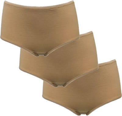 My Basic by After Eden Midi brief 3pack Dames Onderbroek - Powder - Maat M