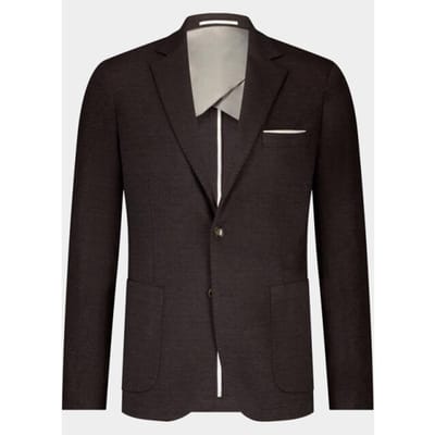 Bos Bright Blue Colbert mylo jersey jacket drop 8 253038my69bo/870 dark brown