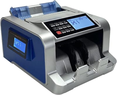 Geldteller - Bankbiljet teller - Contant geld verwerken - Meerdere valuta - 900 stuks/min - Zwart