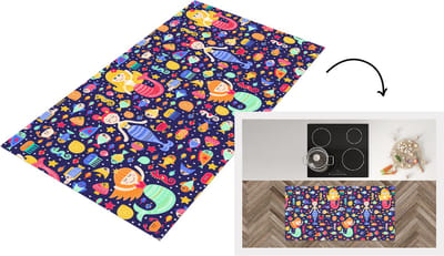 Keukenloper - Loper keuken - Zeemeermin - Vissen - Patronen - 120x60 cm - Keukenloper vinyl