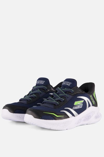 Skechers Meteor-lights-brisk-beams Jongens Sneakers Marineblauw/Zwart