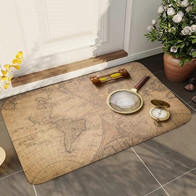 1 stuks Marokkaanse Etnische Badkamer Absorberende Matten Antislip Matten Woondecoratie Benodigdheden Tapijten Woon Keuken Vloermatten 40x60cm white