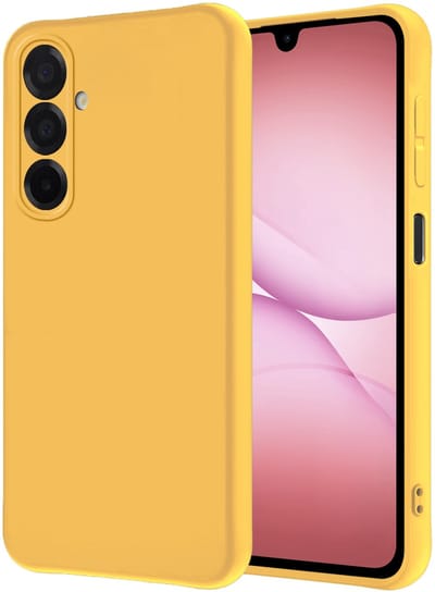 Hoesje - Geschikt voor Samsung Galaxy A17 - Sterk & Shockproof - Hoes Cover - Siliconen Case - Geel