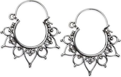 zilveren oorbellen “Indian Ornament” (O1005)