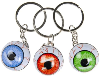 Duckiez Sleutelhanger Oogbal Metaal - 48 stuks