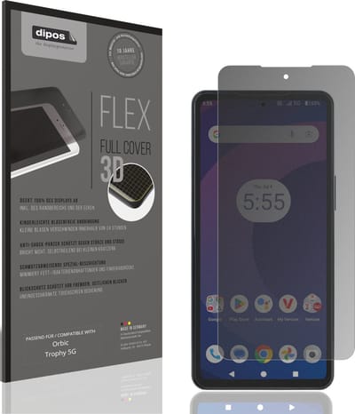 dipos FLEX – Matte Privacy Screenprotector geschikt voor Orbic Trophy 5G | Volledige Schermbescherming | Case-Friendly