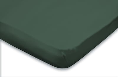 Eleganzzz Hoeslaken Topper Jersey Stretch - Dark Green - Hoeslaken 80/90x190/200cm - Eenpersoons - 100% Katoen - Topper - Hoeslakens