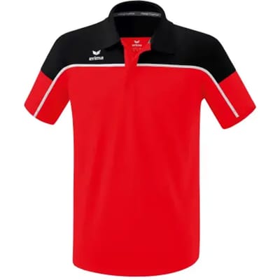 Erima Change Polo Heren - Wit / Zwart / Rood | Maat: XXL