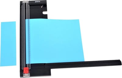 Papieren snijder - Papier snijapparaat - Rechte lijnen snijden - Snijdt tot 8 vellen - 320 mm snijlengte - Grijs