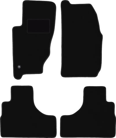 Zwarte velours vloermatten voor: Jeep Cherokee Liberty KJ off-road (2002-2007)