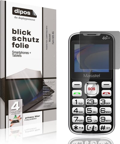 dipos – Matte Privacy Screenprotector geschikt voor Masstel Fami 60S 4G | Anti-Spy Beschermfolie