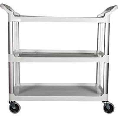 Rubbermaid X-TRA™ multifunctionele trolley, open ontwerp, tot 135 kg, wit