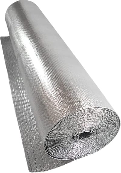 Isolatiefolie Roll - Reflecterende Folie - Energie Besparen - Dubbele Aluminium Bubbel - Zilver
