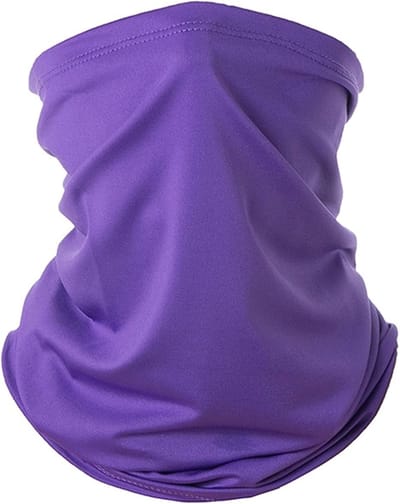 Bandana - Multi-use - Nekwarmer/Sjaal/Masker/Hoofdwarmer - Gezichtsbedekking - Tricotstof - Paars - Jonyx