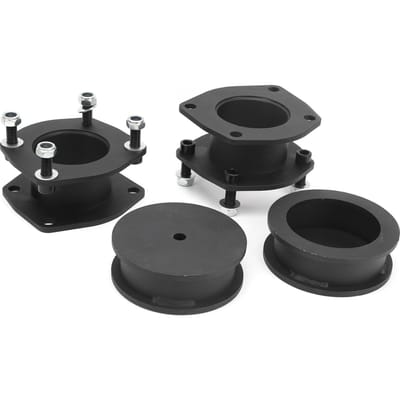 Kit de mise à niveau de 3 pouces à l'avant et 2 pouces à l'arrière en acier au carbone adapté pour Jeep Commander XK 2WD 4WD 2006 2010 black