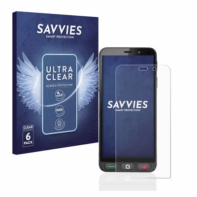 Savvies - Screenprotector voor Brondi Amico S Nero - Folie Beschermfolie transparant 6 Stuks