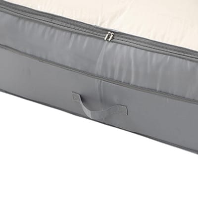 Sac de rangement sous le lit Anti-poussière Pliable Grande Capacité Contenant de rangement sous le lit avec couvercle transparent pour gray