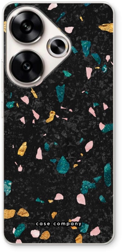 Case Company® - Hoesje geschikt voor Xiaomi Poco F6 hoesje - Terrazzo N°10 - Soft Cover Telefoonhoesje - Bescherming aan alle Kanten en Schermrand