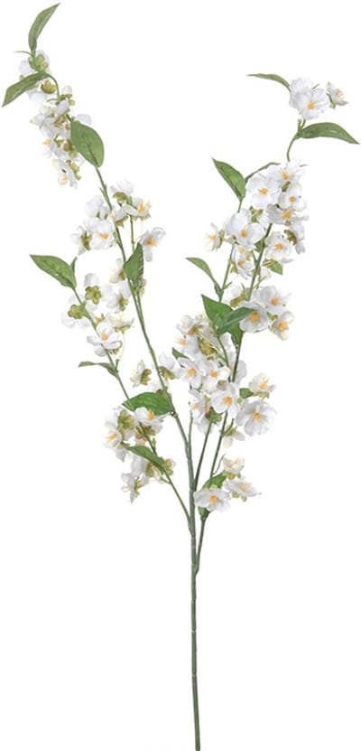Louis Maes Bloesem kunstbloemen/takken - wit - 85 cm - appelbloesem - bloemetjes