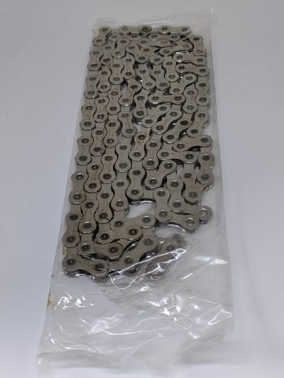 Sunrace 12 speed ketting racefiets MTB glossy silver met quick link (kettingslotje) slechts 265gram!! Premium Quality 12 speed fietsketting lange levensduur door coating