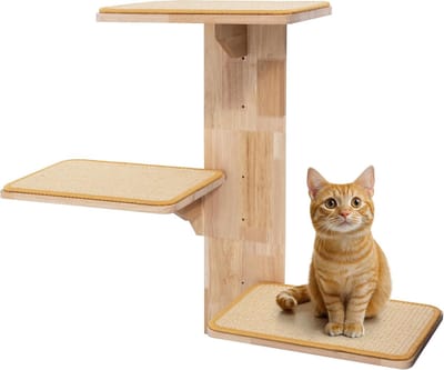 Famanu - Kattenboom met losse planken, modern krabmeubel met natuurlijke uitstraling