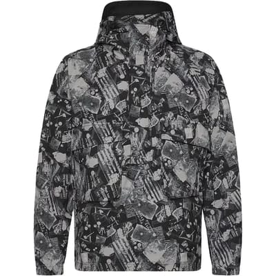 Industrieel Bedrukte Hoodie Anorak Jas
