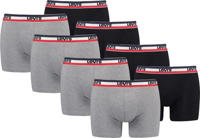 BOXERS 8-pack Levi's Sportswear Logo herenboxershorts, ondergoed gemaakt van biologisch katoen
