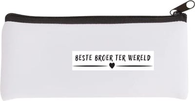 Akyol - beste broer ter wereld Etui - Broer - brother - leuk cadeau voor je broer - 20 bij 9 cm