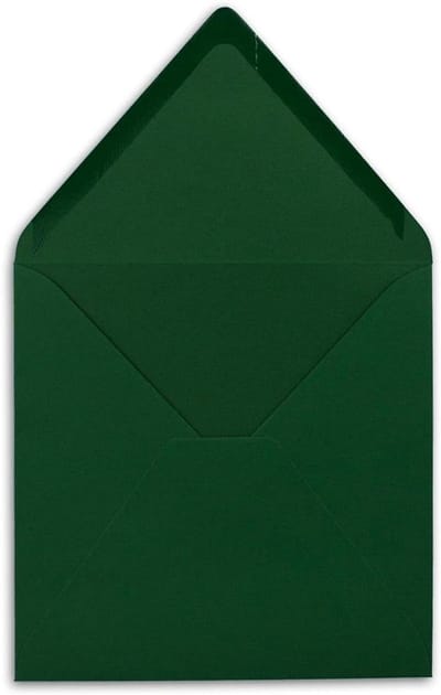 Vierkante Enveloppen - Groene Kaartenvelop - Kaarten Versturen - Mat Papier - 155 x 155 cm - Donkergroen