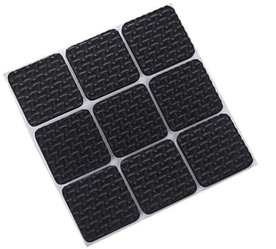 Gadgetpoint - Zelfklevend Meubelvilt - Antislip & Antikras Meubelonderzetters - Vloerbeschermers - Vierkant 9 stuks 2.7cm