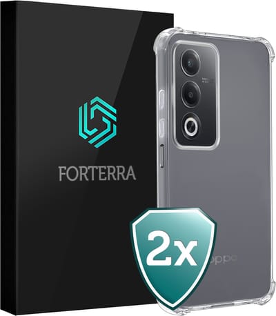 Hoesje 2 Stuks - Geschikt voor OPPO A80 - Sterk & Shockproof - Back Cover - Siliconen Case - Telefoon Hoes Shock Proof - Transparant