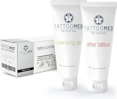 TattooMed Care Bundel 100ml + Tattoo Folie: Optimale verzorging voor je nieuwe tattoo!