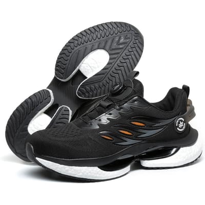 Nieuwe Mode Heren Veiligheidsschoenen met Draaiknop Werksneakers Anti-Perforatie Onverwoestbare Schoenen Stalen Neus Werklaarzen 39