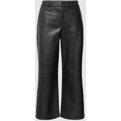 Bootcut capribroek in leerlook