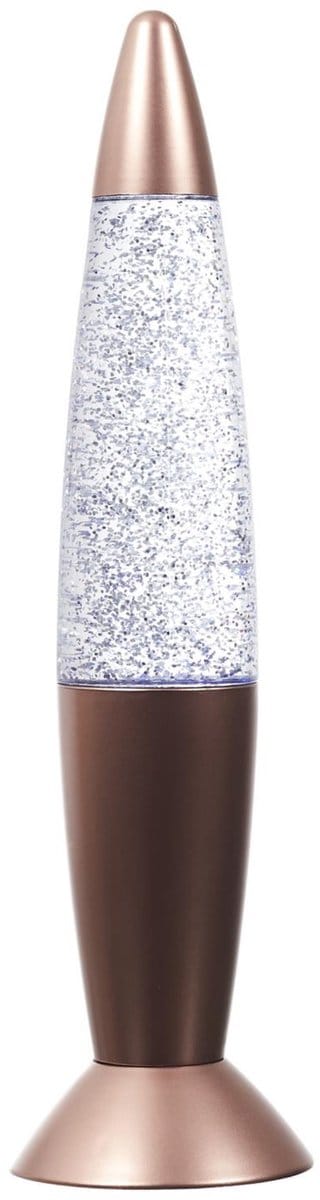 Home deco factory Home Deco Factory Tafellamp - lava / glitterlamp - kunststof - 14 x 9 x 35 cm