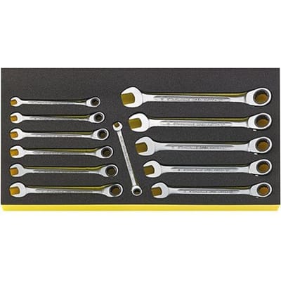 Stahlwille 96830128 TCS WT 17/12 Steek-ringratelsleutelset Sleutelbreedte (metrisch) 8 - 19 mm
