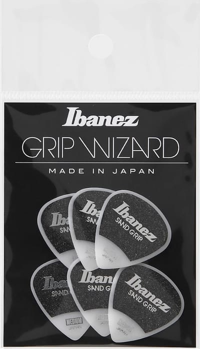 Ibanez PA16MSG-WH Sand Grip Plectrums 0.8mm (White) - Plectrum set