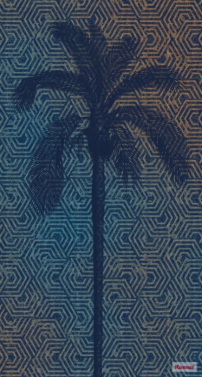 Komar Heritage | palmboom silhoutte | fotobehang op vlies 150x280cm